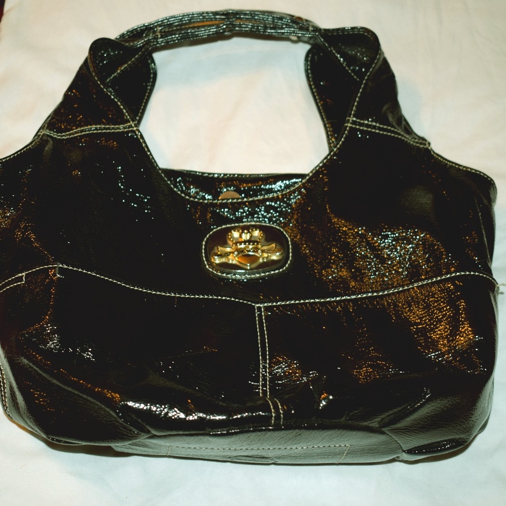 👛❤️Kathy Van Zeeland Black Hobo Satchel Tote❤️👛